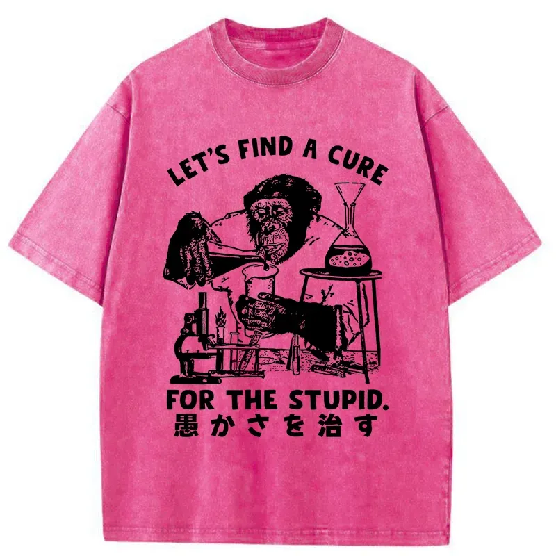 Tokyo-Tiger Medicine For Stupidity Washed T-Shirt