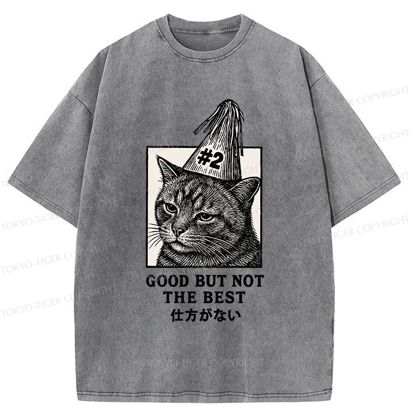 Tokyo-Tiger Second Place Cat Washed T-Shirt