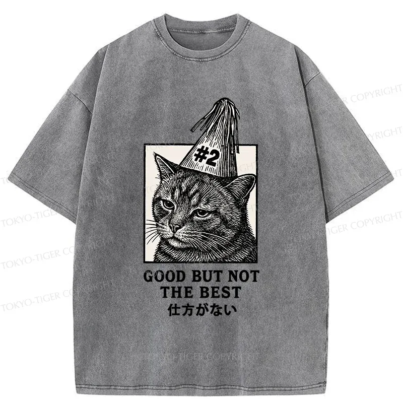 Tokyo-Tiger Second Place Cat Washed T-Shirt