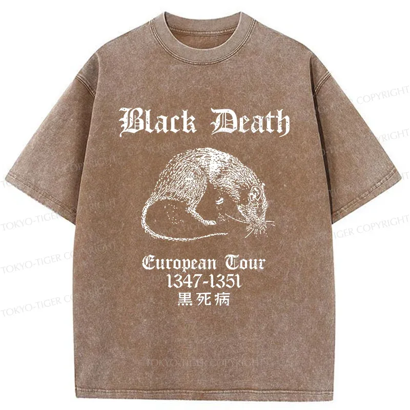 Tokyo-Tiger Black Death Tour Washed T-Shirt