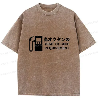 Tokyo-Tiger High Octane Requirement Washed T-Shirt