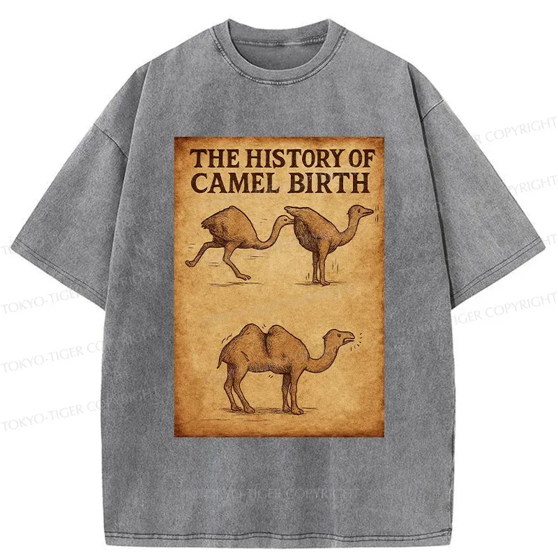 Tokyo-Tiger The History Of The Camel Washed T-Shirt