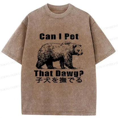 Tokyo-Tiger Pet The Bear Washed T-Shirt