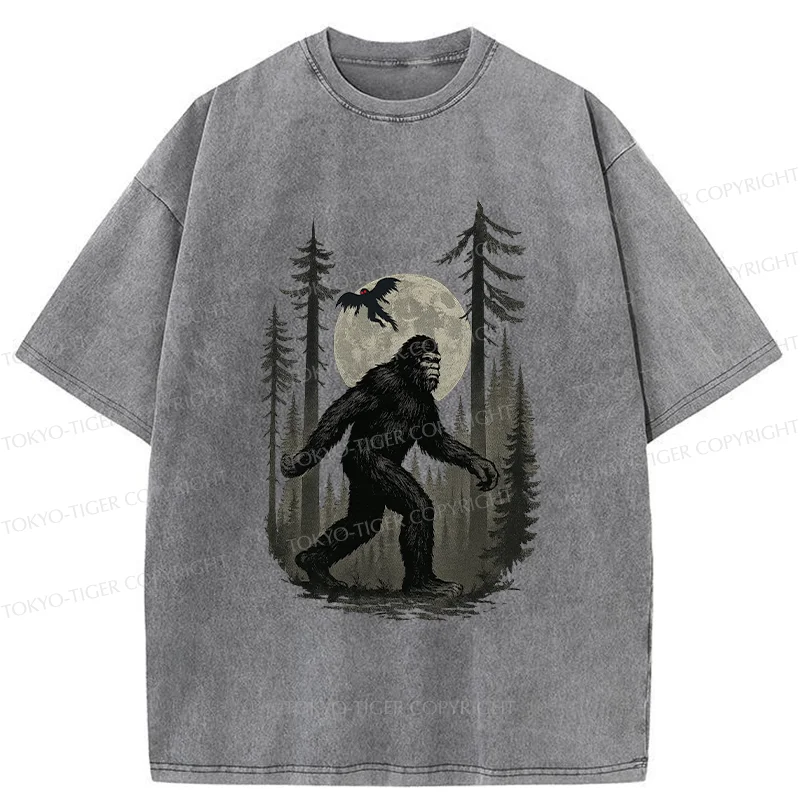 Tokyo-Tiger Adventures Of Bigfoot Washed T-Shirt