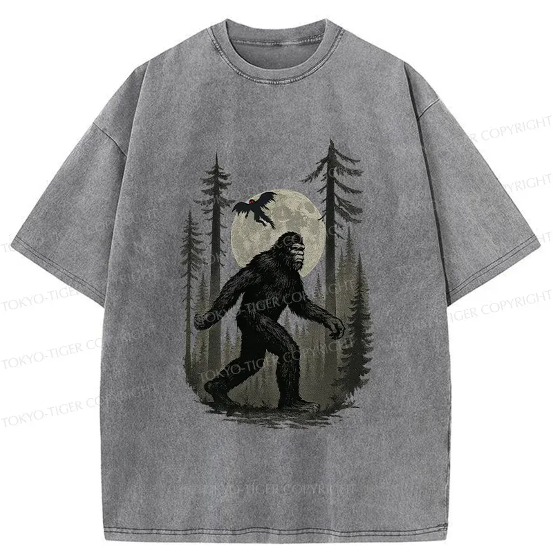 Tokyo-Tiger Adventures Of Bigfoot Washed T-Shirt
