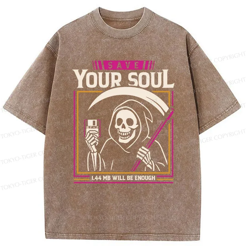 Tokyo-Tiger Store Your Soul Washed T-Shirt
