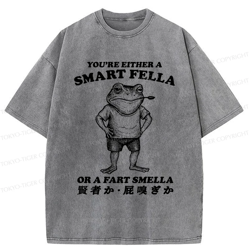 Tokyo-Tiger Farting Frog Washed T-Shirt
