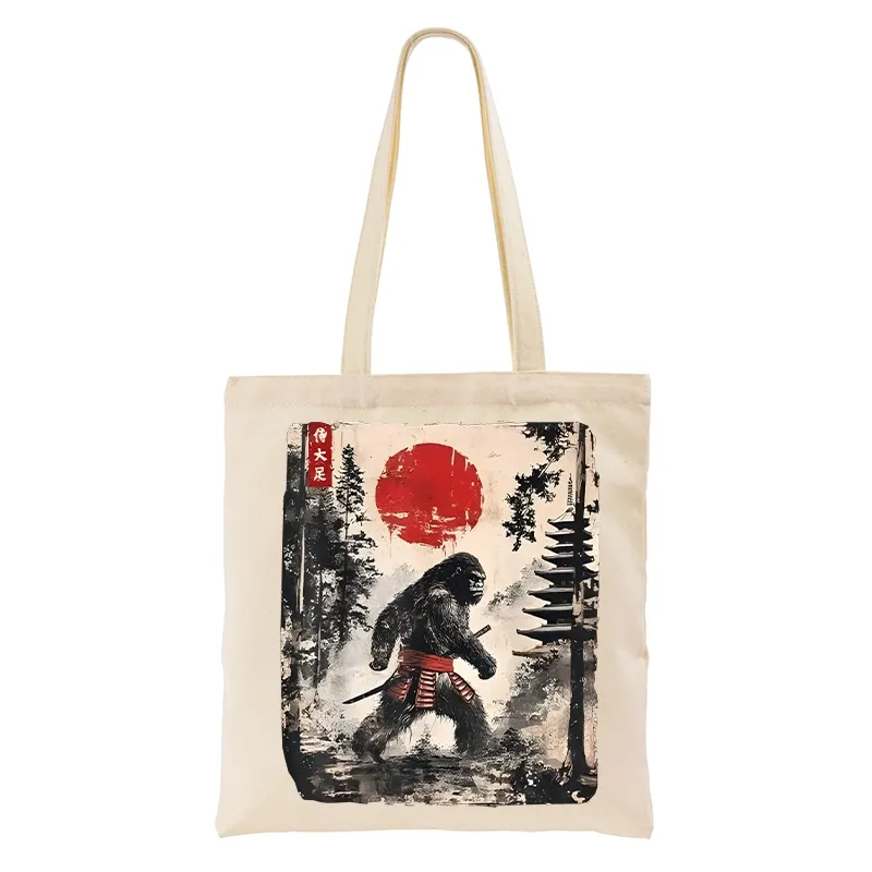 Tokyo-Tiger Japanese Samurai Bigfoot Tote Bag