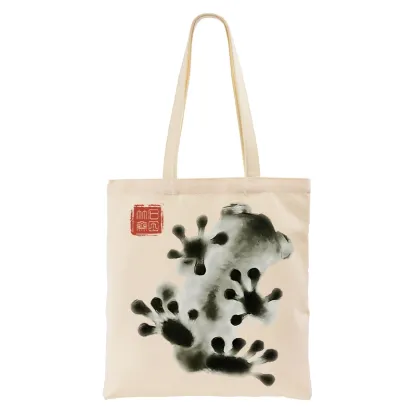 Tokyo-Tiger Ink Painting Frog Tote Bag