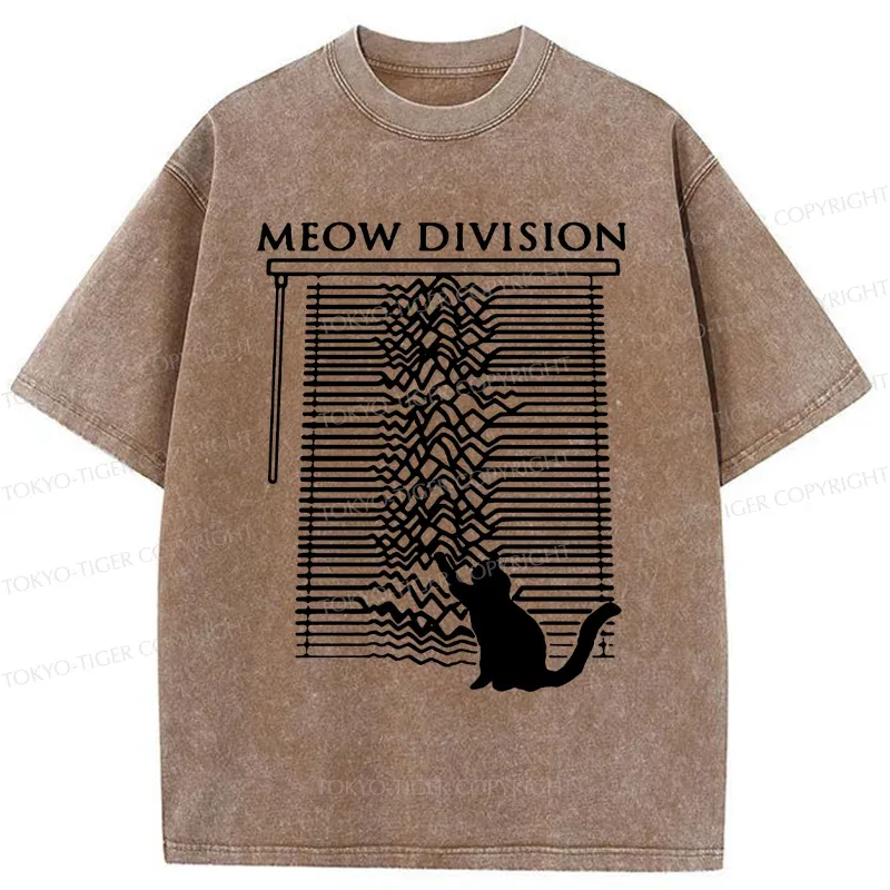 Tokyo-Tiger MEOW Music Washed T-Shirt