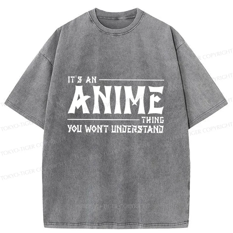 Tokyo-Tiger Interesting Anime Things Washed T-Shirt