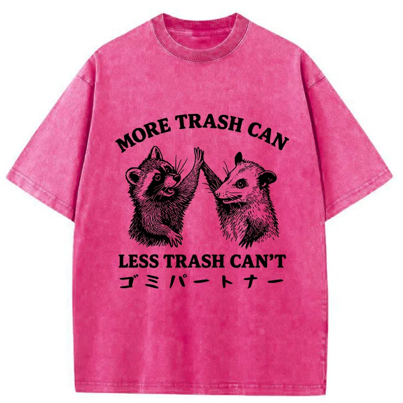 Tokyo-Tiger Trash Friends Funny Washed T-Shirt