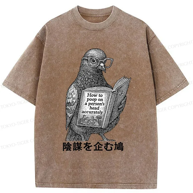Tokyo-Tiger Scheming Doves Washed T-Shirt