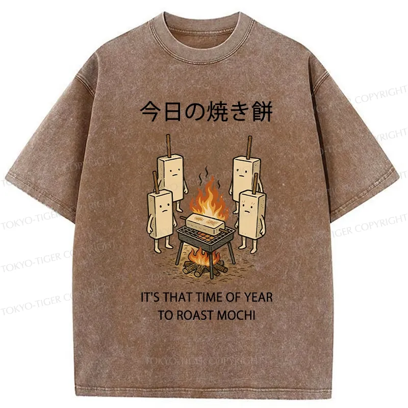 Tokyo-Tiger Today's Roast Mochi Washed T-Shirt