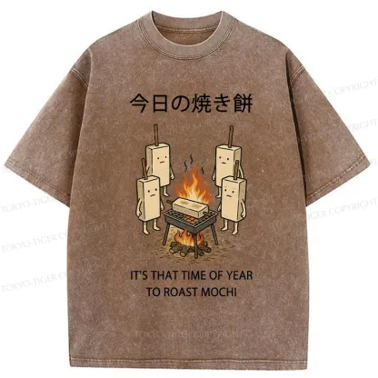 Tokyo-Tiger Today's Roast Mochi Washed T-Shirt
