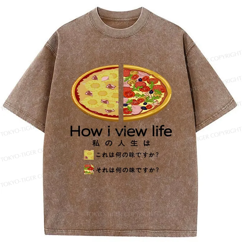 Tokyo-Tiger How I View Life Washed T-Shirt