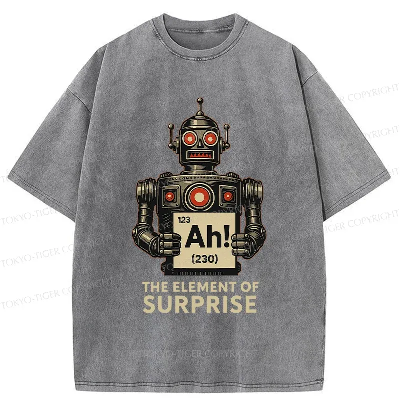 Tokyo-Tiger Machine Gets Surprised Washed T-Shirt