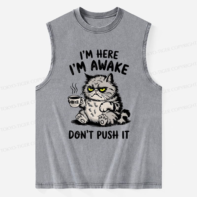 Tokyo-Tiger Tired Cat Washed Tank