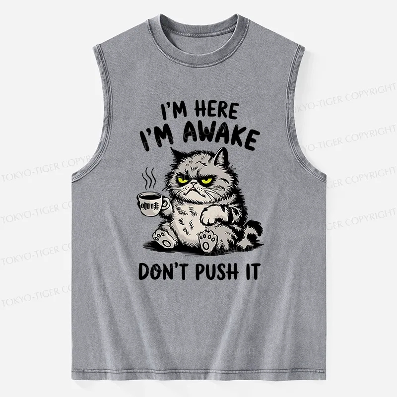 Tokyo-Tiger Tired Cat Washed Tank