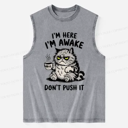 Tokyo-Tiger Tired Cat Washed Tank