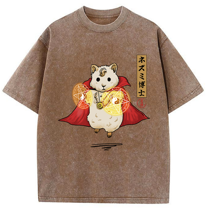 Tokyo-Tiger Doctor Mouse Japanese Washed T-Shirt