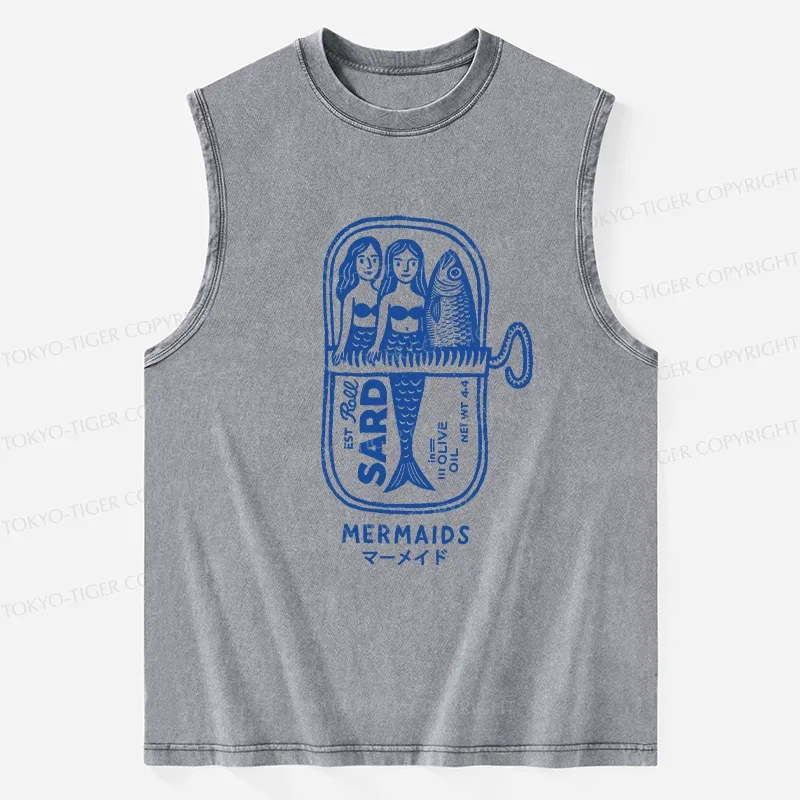 Tokyo-Tiger Mermaid Can Washed Tank