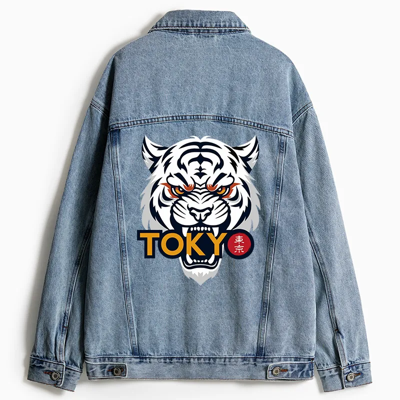 Tokyo-Tiger Logo Jean Jacket