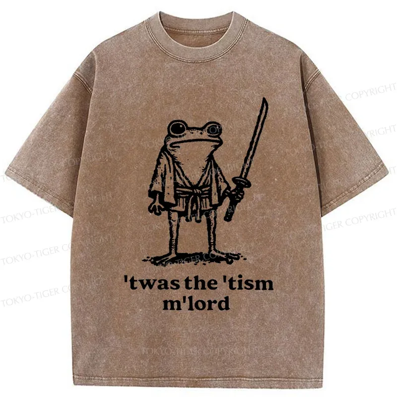 Tokyo-Tiger Focused Samurai Frog Washed T-Shirt