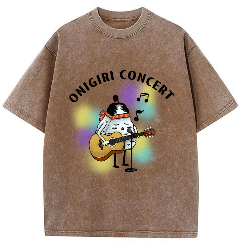 Tokyo-Tiger Rice Ball Concert Washed T-Shirt