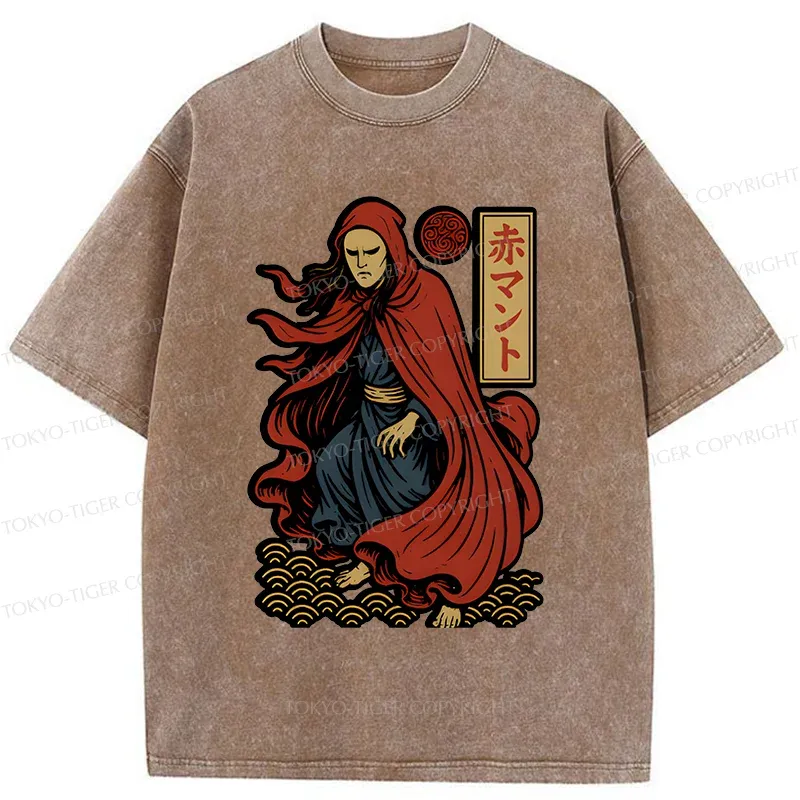 Tokyo-Tiger What Color Toilet Paper Do You Want? Washed T-Shirt