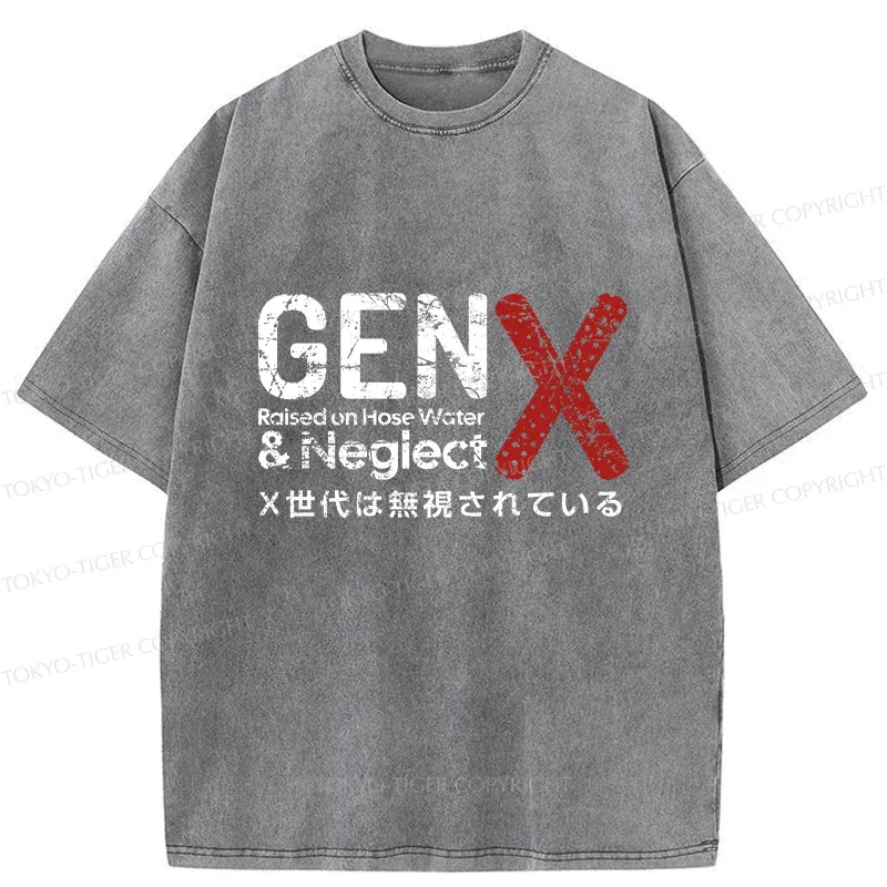 Tokyo-Tiger Neglected Generation X Washed T-Shirt