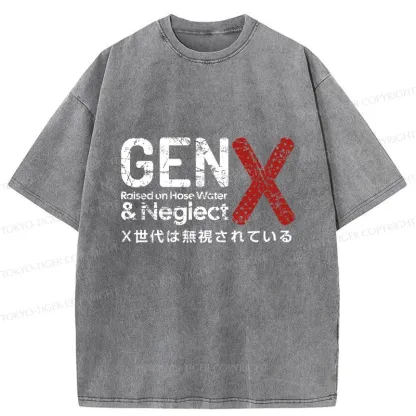 Tokyo-Tiger Neglected Generation X Washed T-Shirt