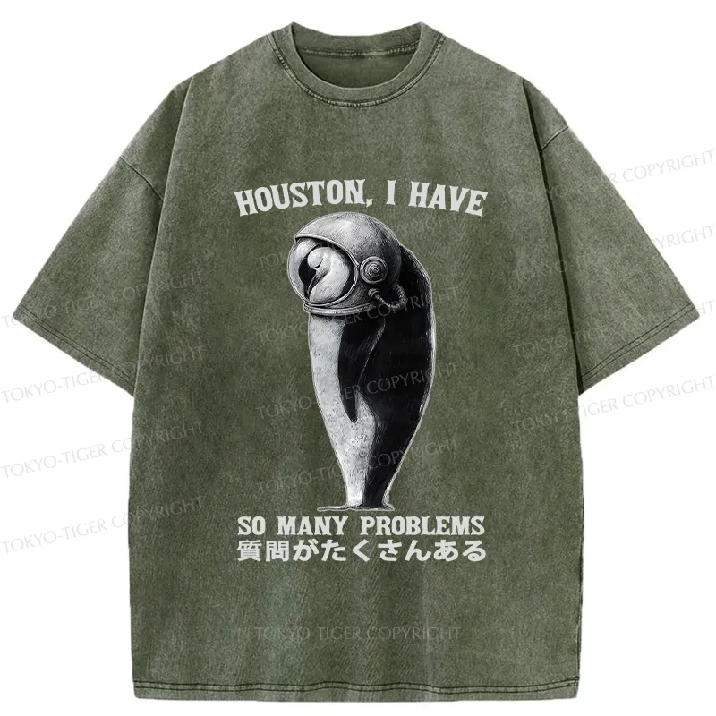 Tokyo-Tiger I Have So Many Problems Washed T-Shirt
