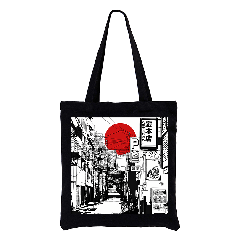 Tokyo-Tiger Sunrise On The Street Tote Bag