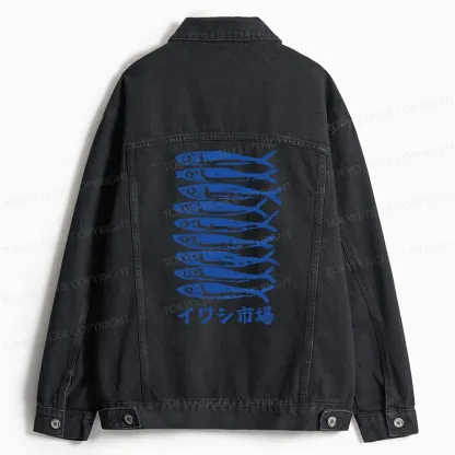 Tokyo-Tiger Sardine Market Jean Jacket