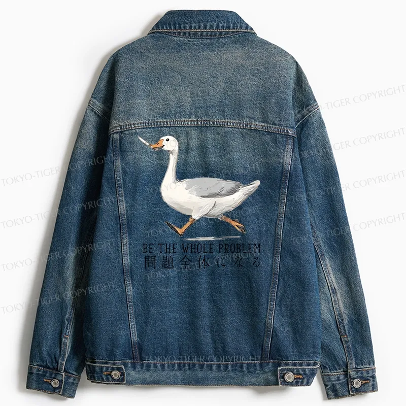 Tokyo-Tiger Running Stupid Goose Jean Jacket