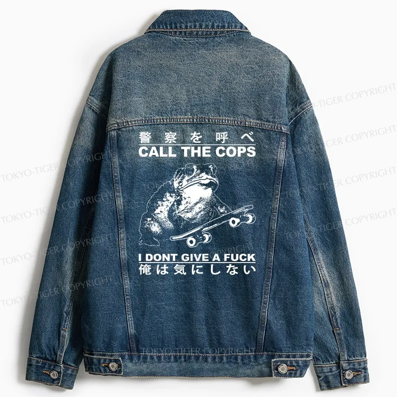 Tokyo-Tiger I Don't Care Jean Jacket