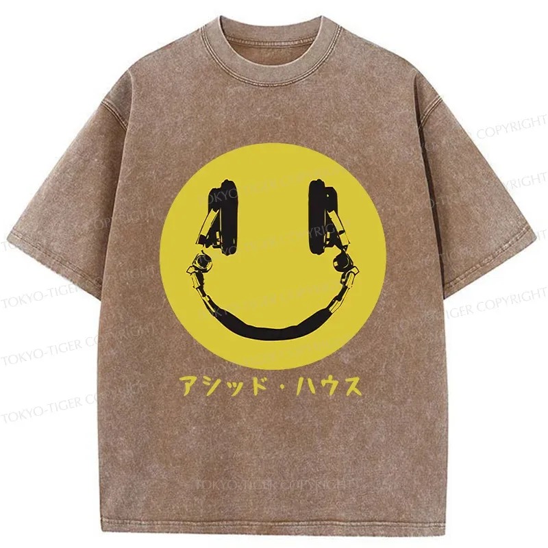 Tokyo-Tiger House Music Washed T-Shirt