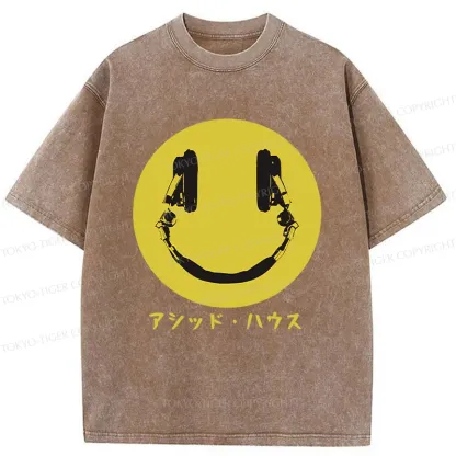 Tokyo-Tiger House Music Washed T-Shirt