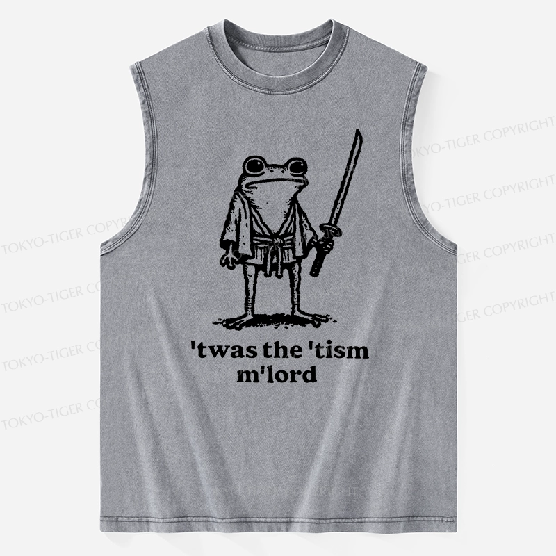 Tokyo-Tiger Focused Samurai Frog Washed Tank