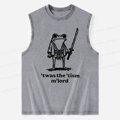 Tokyo-Tiger Focused Samurai Frog Washed Tank