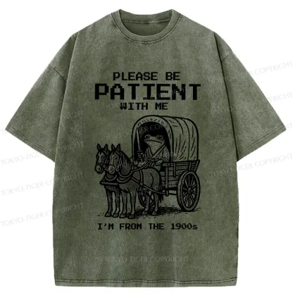 Tokyo-Tiger Please Be Patient With Me Washed T-Shirt
