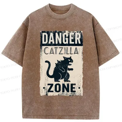 Tokyo-Tiger Danger Zone Washed T-Shirt