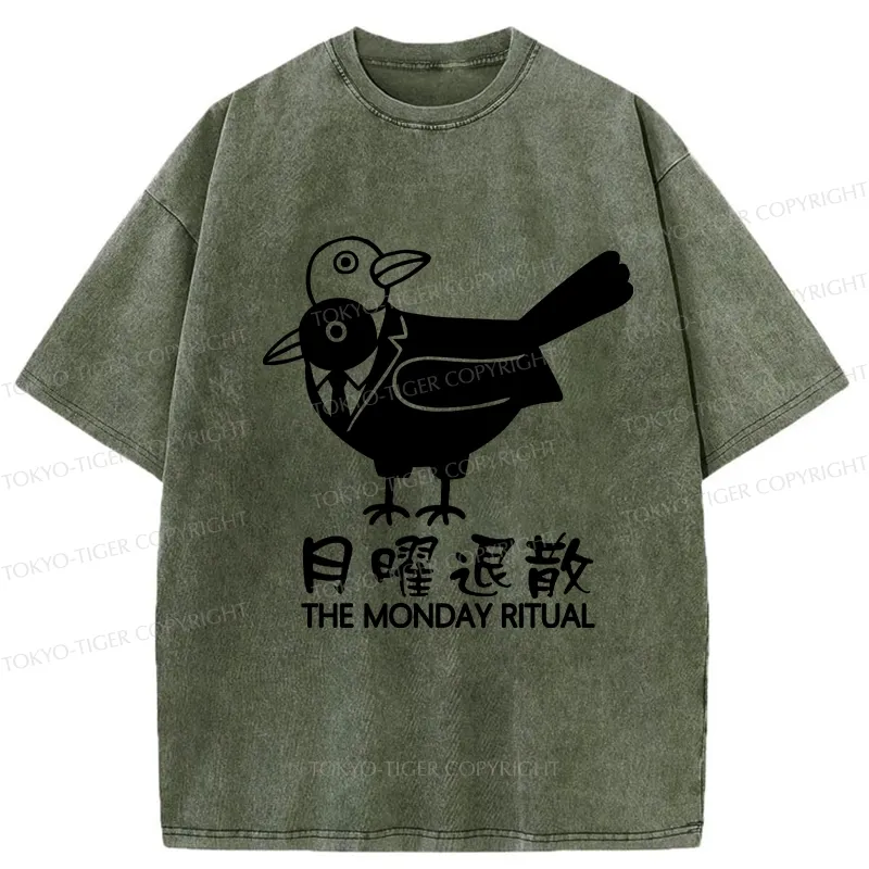 Tokyo-Tiger The Monday Ritual Washed T-Shirt