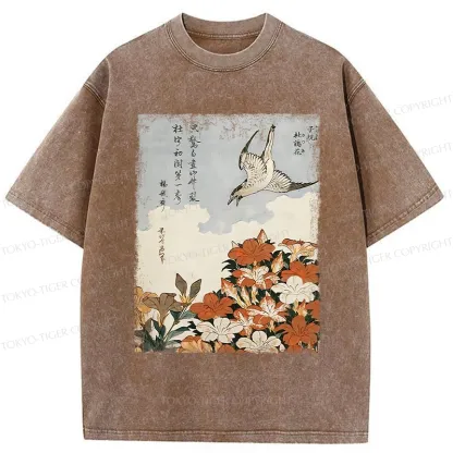 Tokyo-Tiger Azalea And Rhododendron Washed T-Shirt