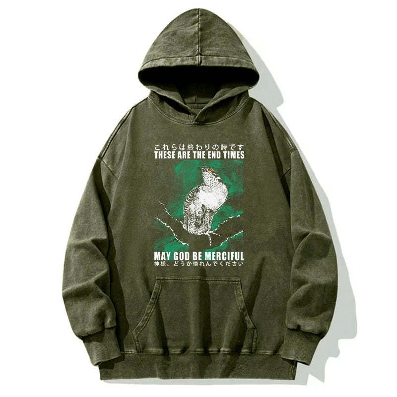 Tokyo-Tiger These Are The End Bird Washed Hoodie Sale