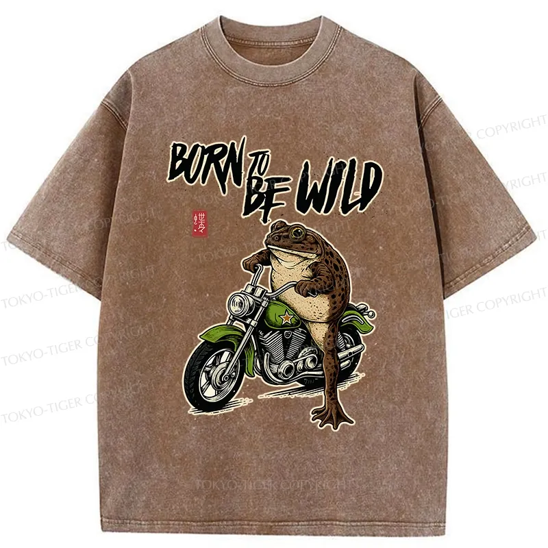 Tokyo-Tiger Born To Be Wild Washed T-Shirt