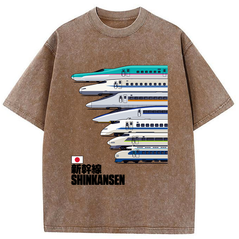 Tokyo-Tiger Japan Shinkansen Washed T-Shirt