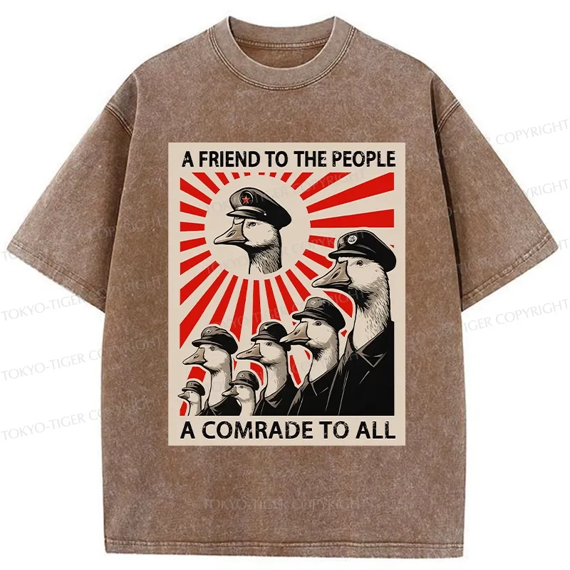 Tokyo-Tiger Comrade Goose Washed T-Shirt