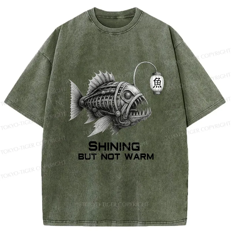 Tokyo-Tiger Shining But Not Warm Washed T-Shirt